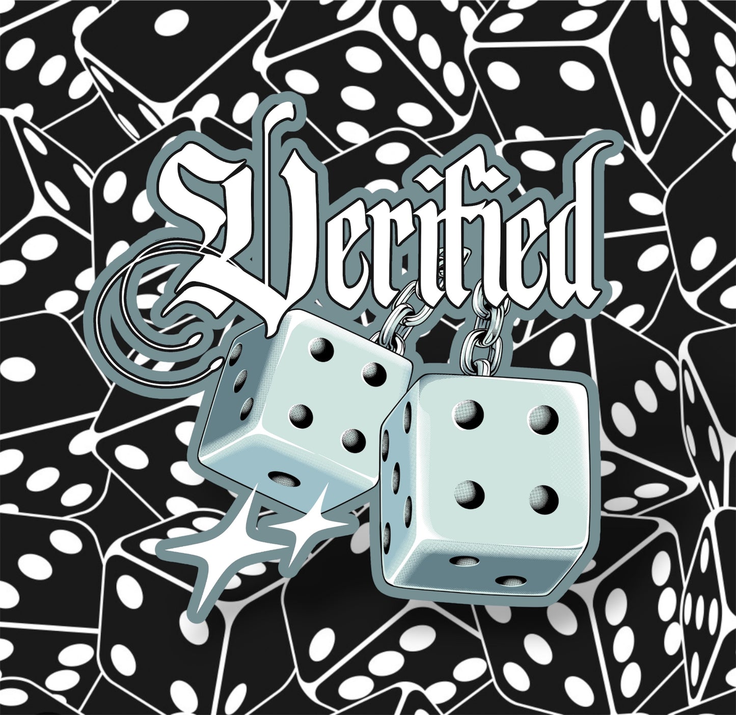 Dice diecut sticker