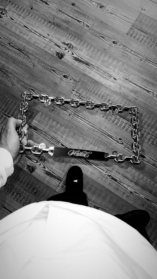 Chrome Chain plate frame